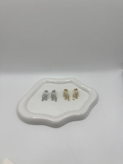 Orecchini multifilo gocce