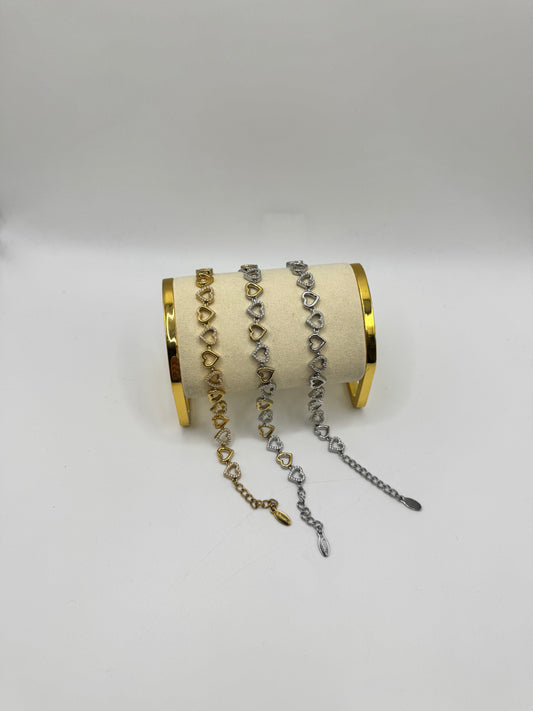 Bracciali cuori vuoti