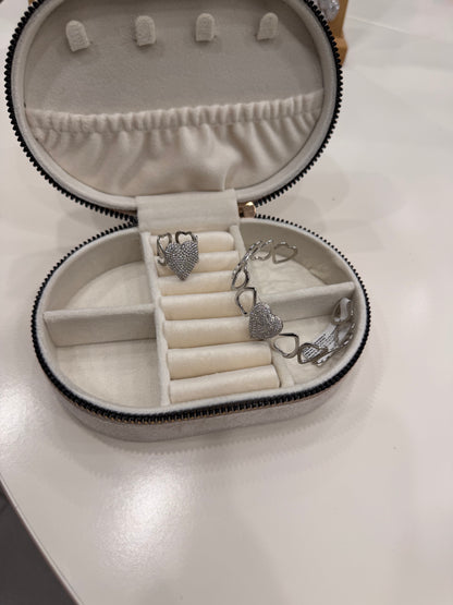 Bracciale multi cuori long