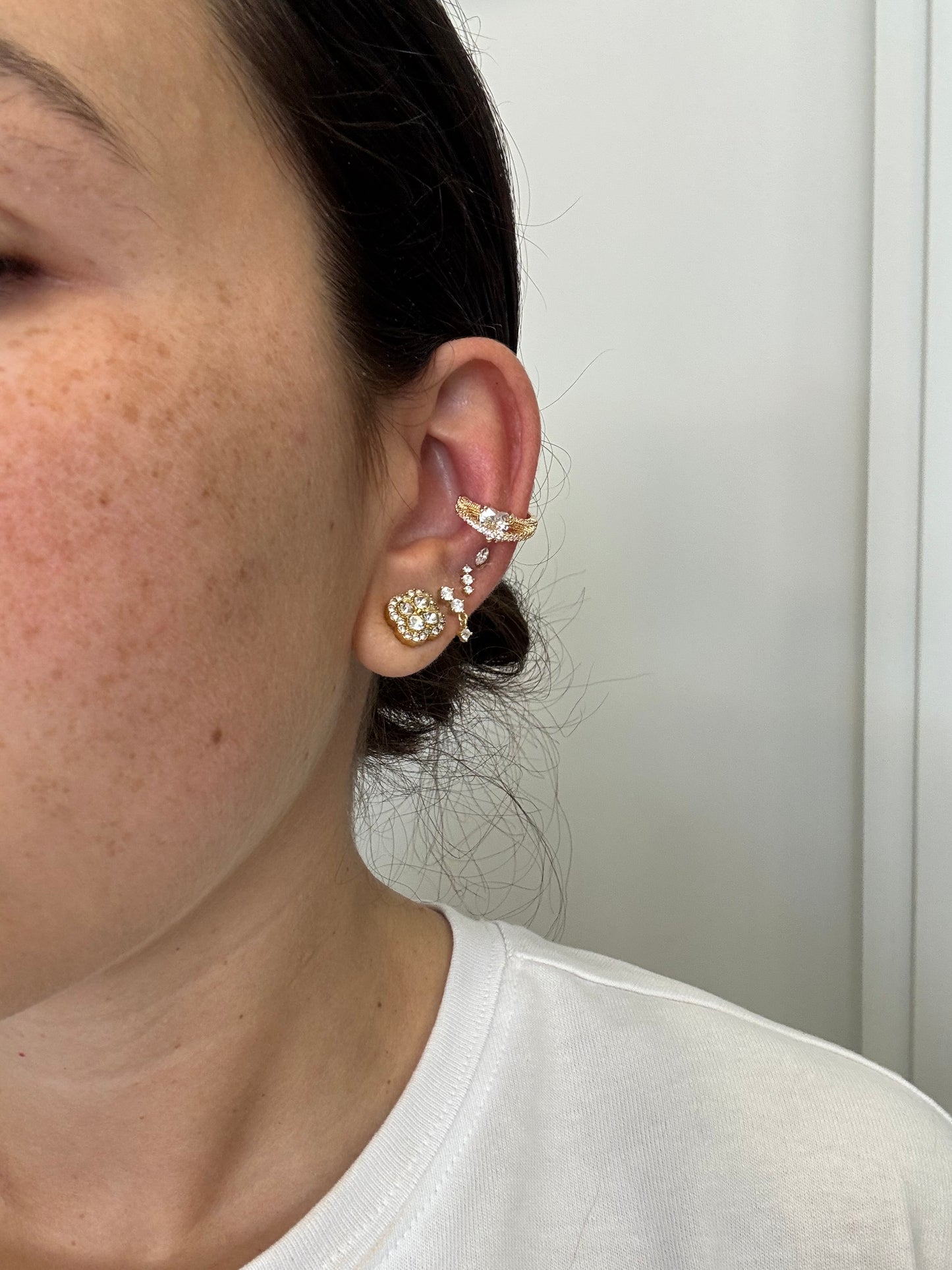 Earcuff intreccio cuore