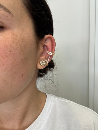 Earcuff intreccio cuore
