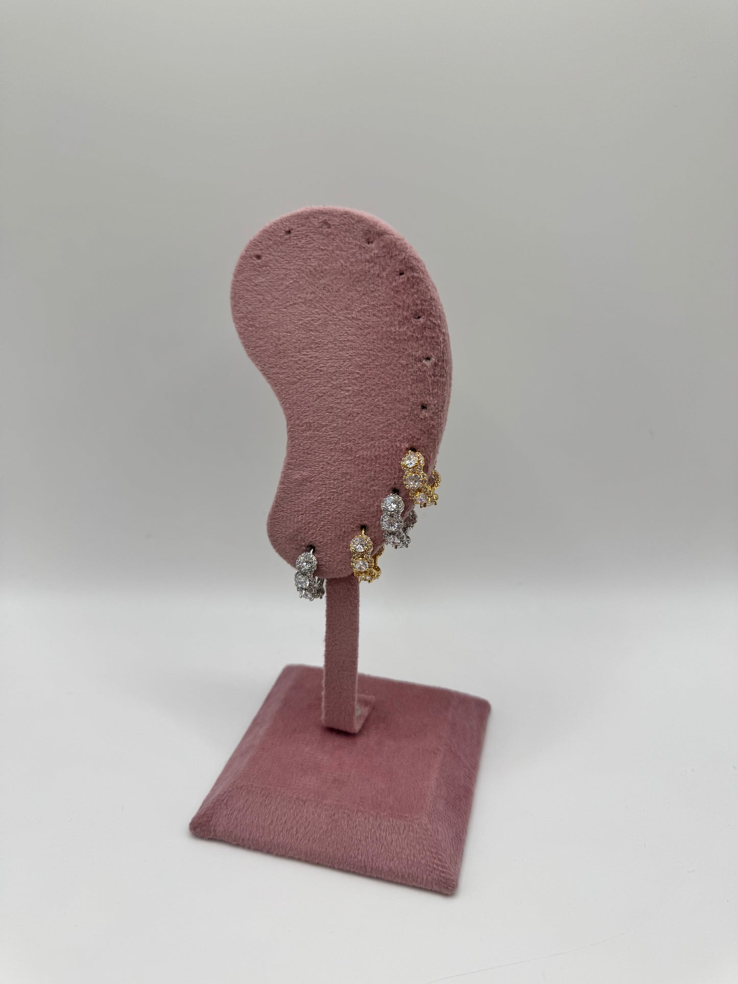 Mini Hoops diamante tondo