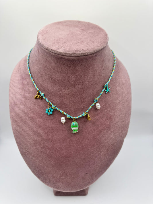 Collana filo pesciolino