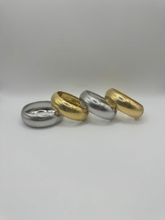 Bracciali bangle acciaio