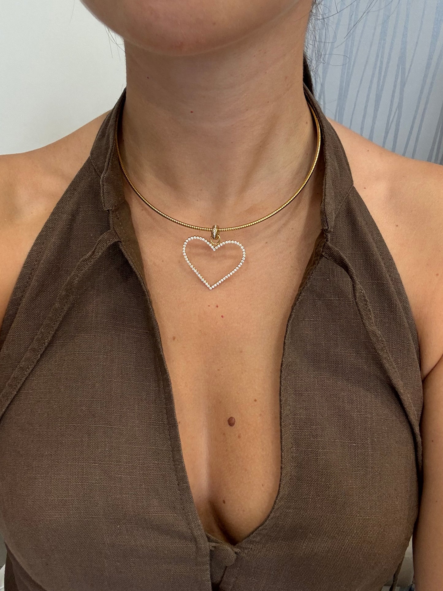 Collier semi rigido heart