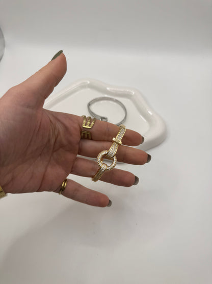 Bracciale fibia pavè