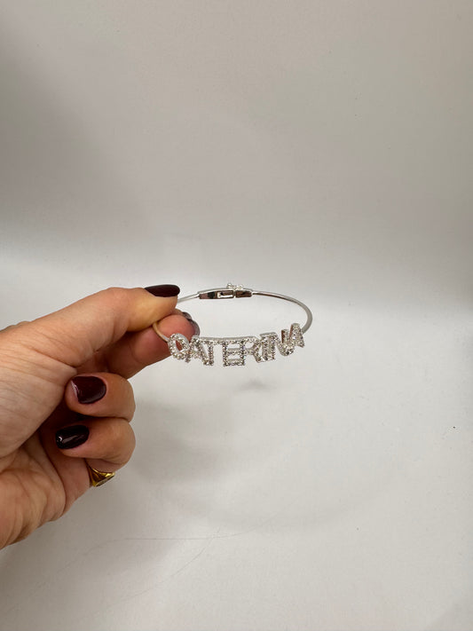 Braccciale rigido personalizzato nome stampato