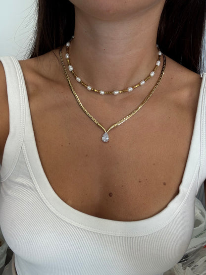 Collana V goccia