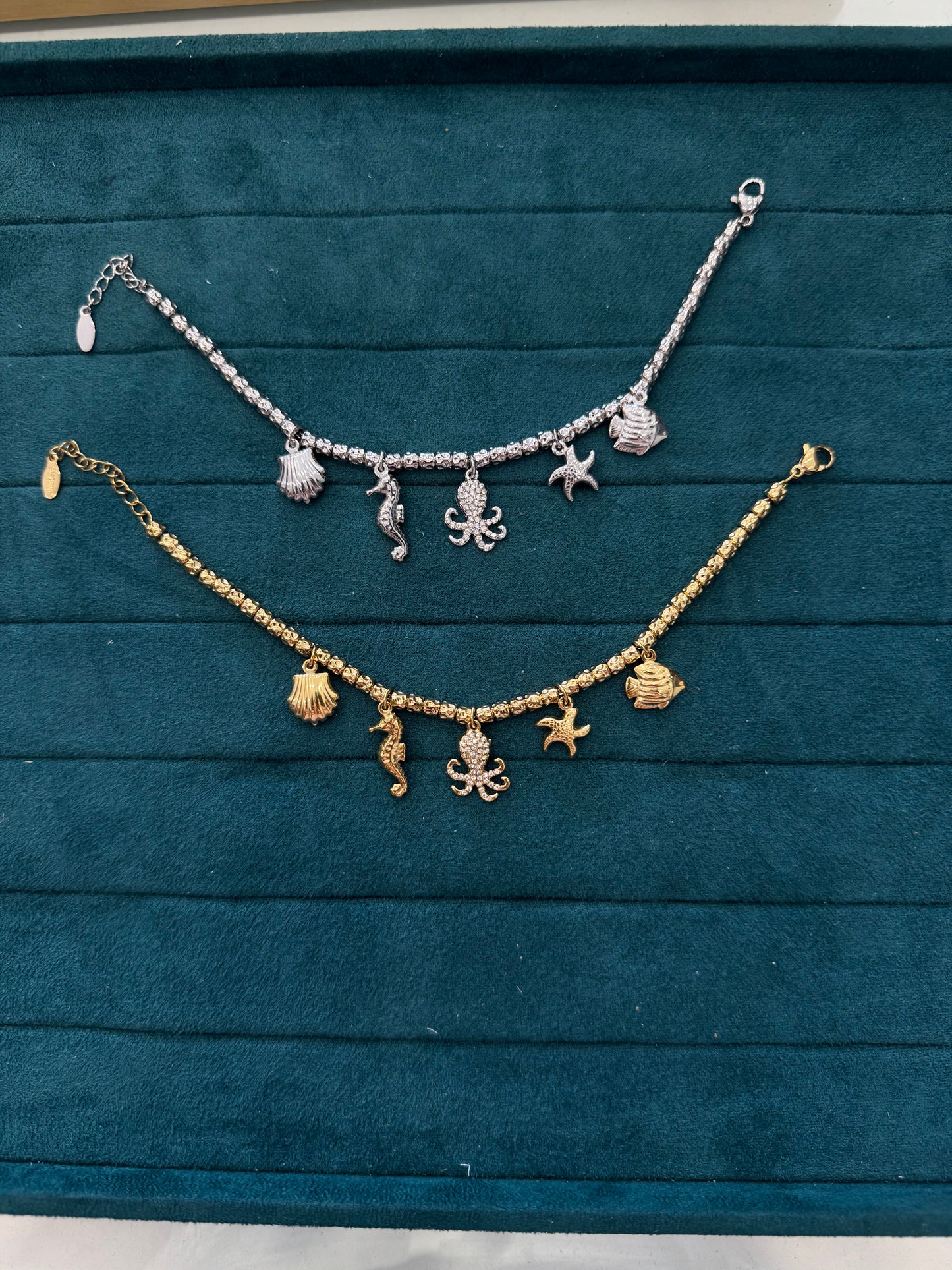 Bracciale multiciondolo marine