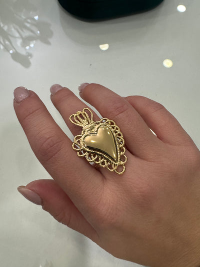 Anello cuore sacro big