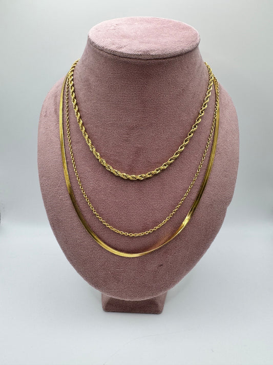 Collana 3 fili casual
