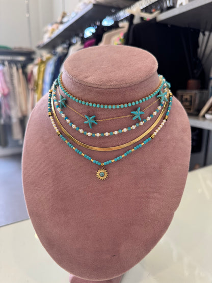 Collana color sole pendente