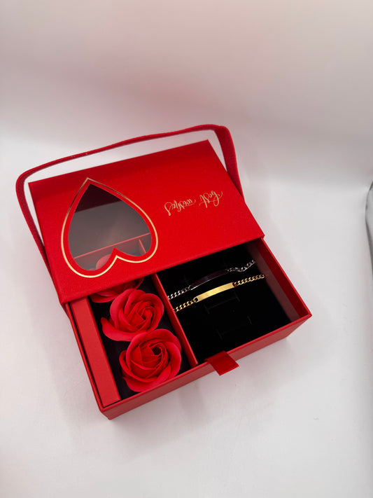 Box coppia bracciali da incidere