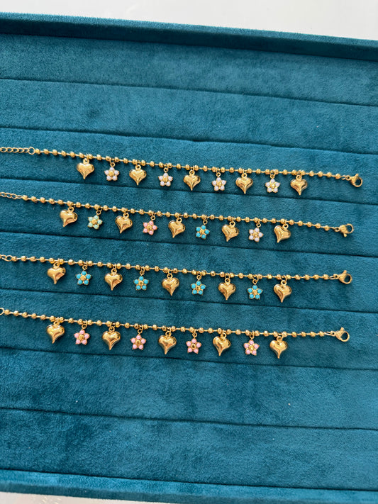 Bracciale flower color