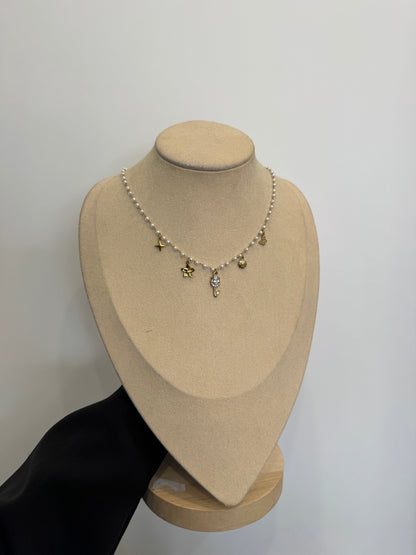 Collana perline tulipano