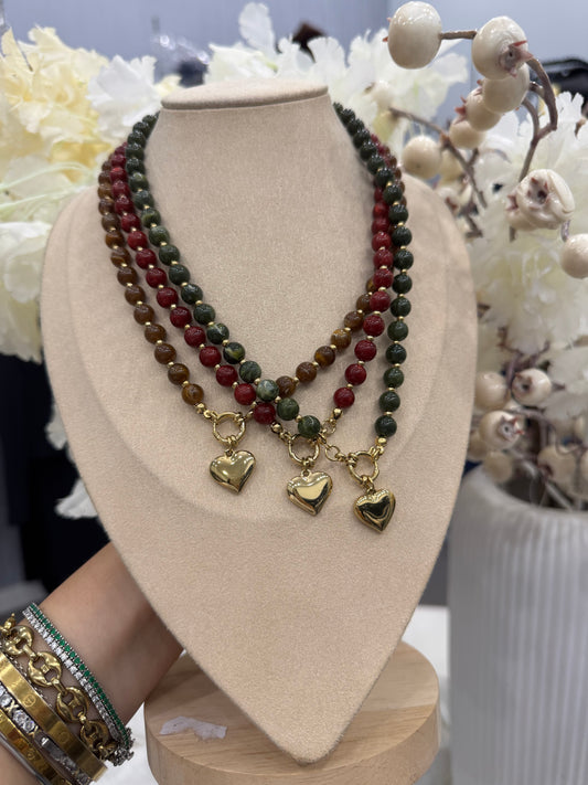 Collana pietre dure sfera