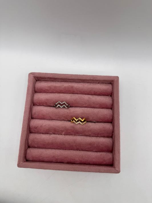 Anello zigzag