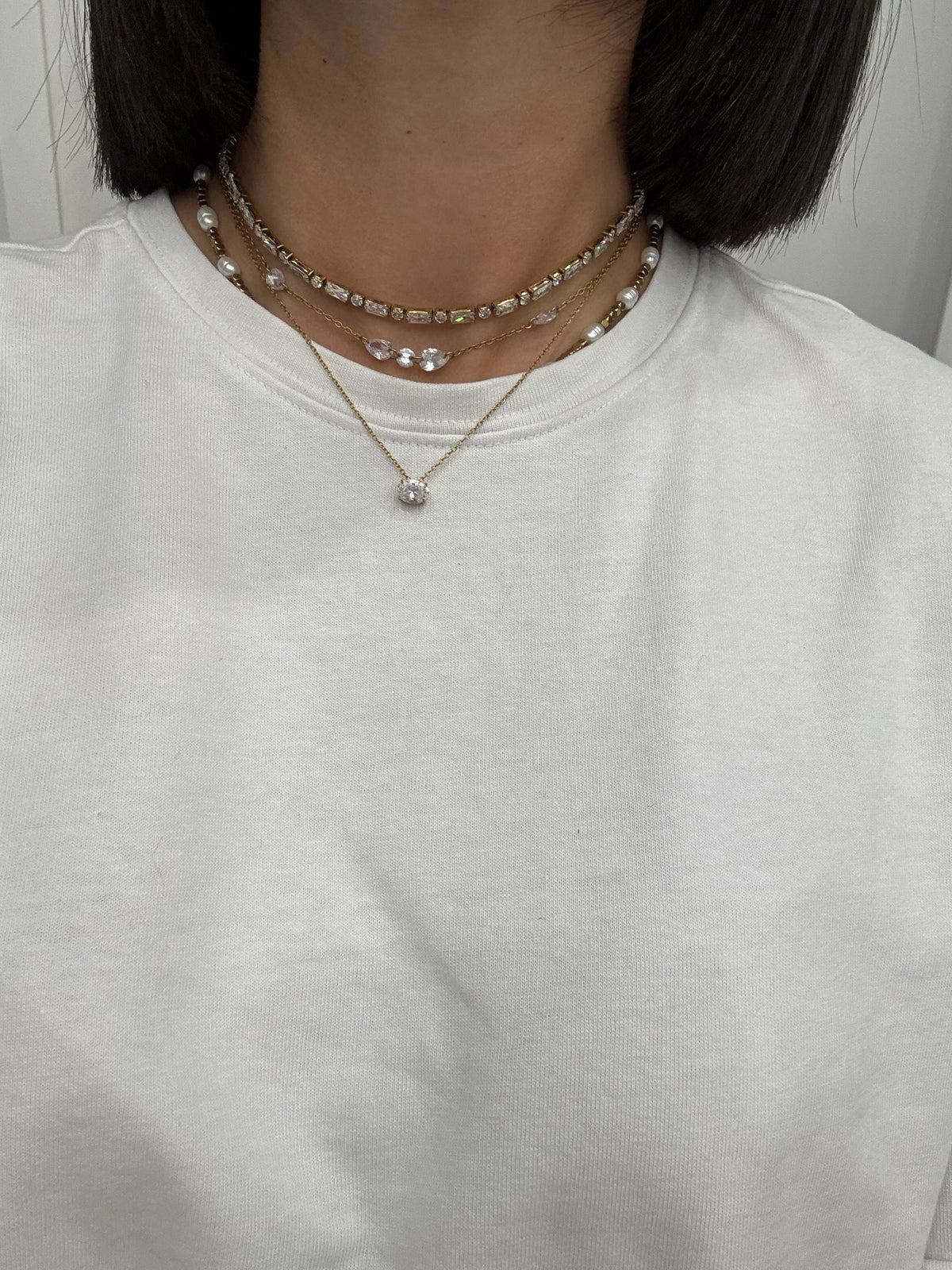 Chocker baguette punti luce