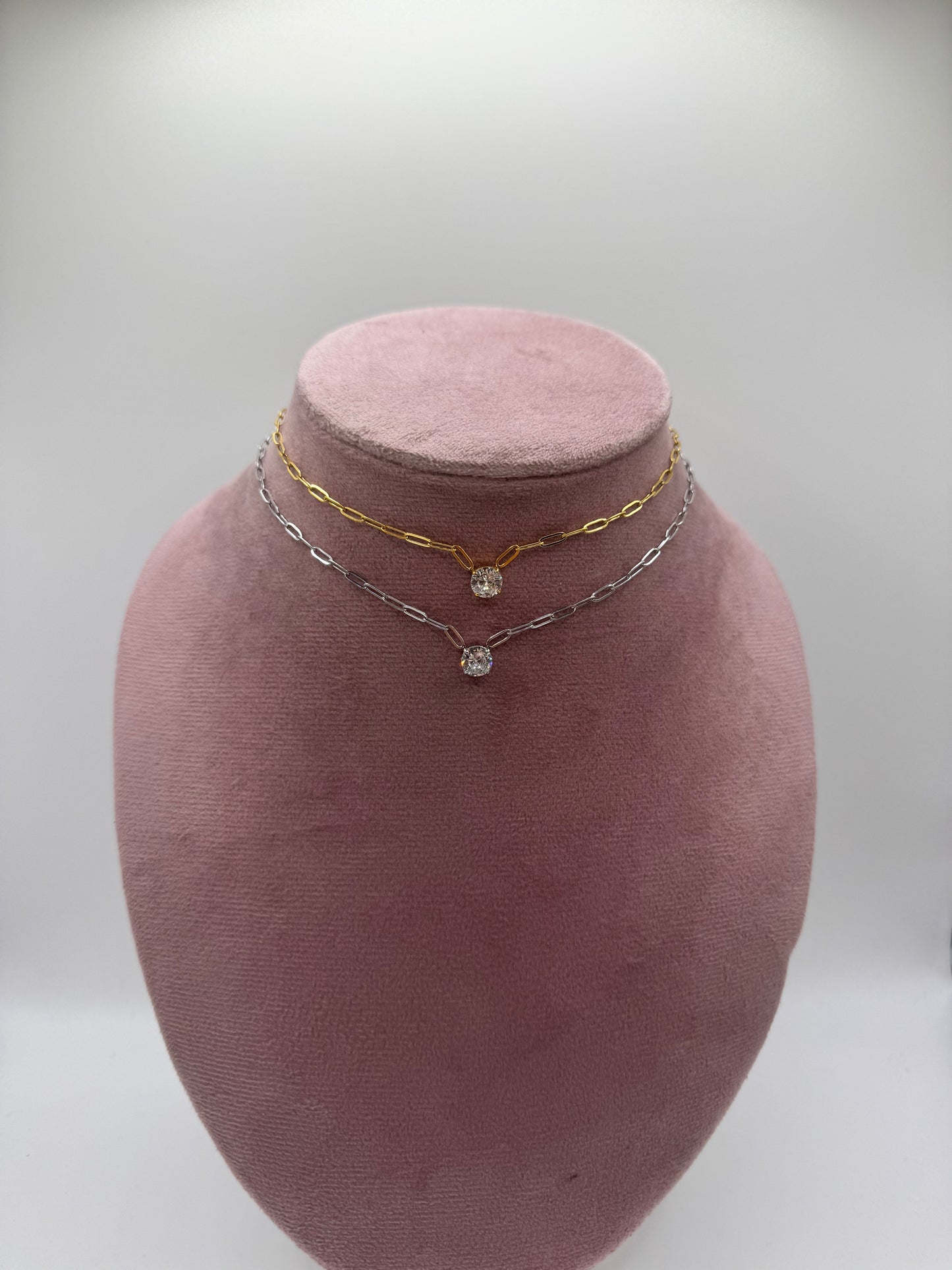 Girocollo punto luce catena