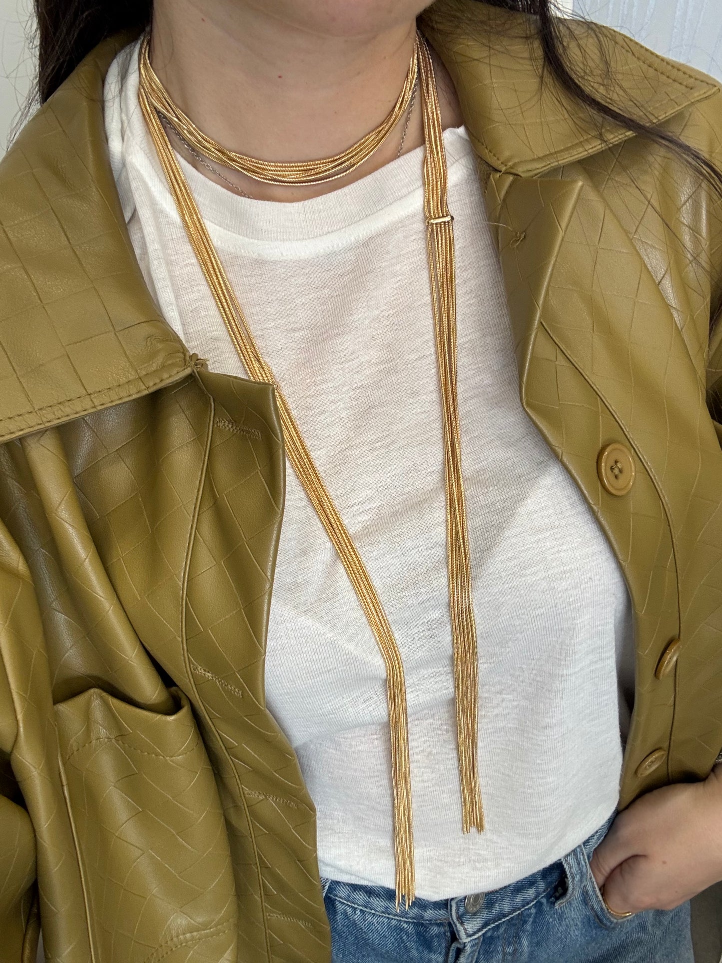 Collana multiuso frange