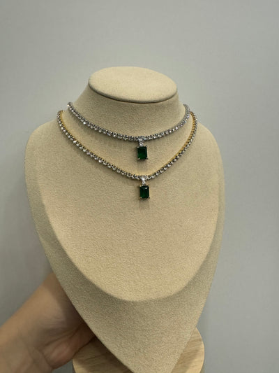 Chocker rectangle green