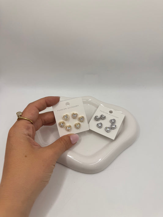 Set heart diamond