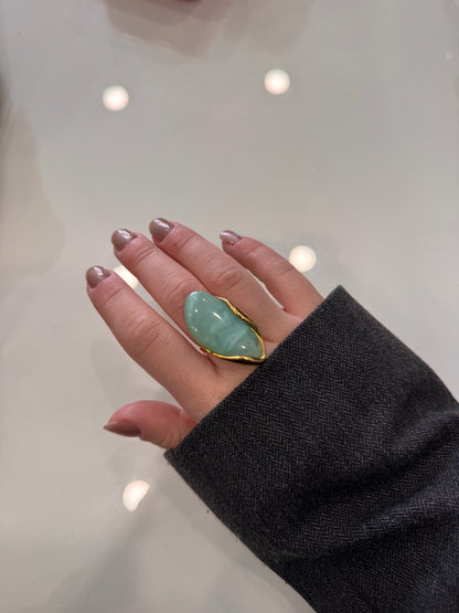 Anello pietra color