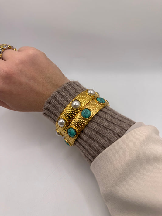 Coppia di bracciali rigidi