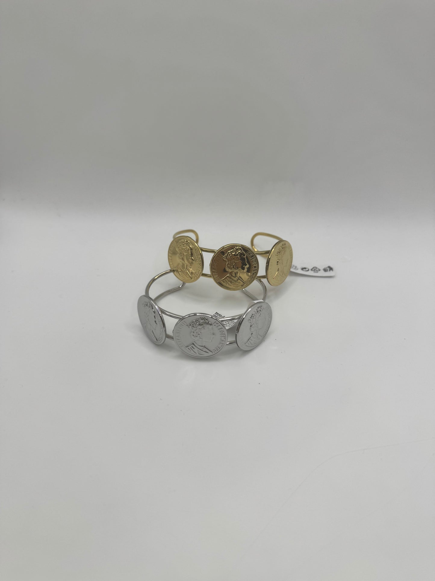 Bracciale rigido monete