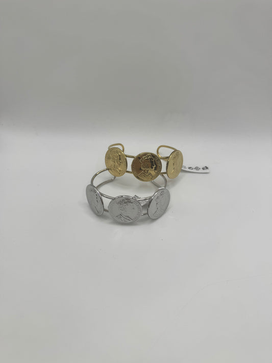 Bracciale rigido monete