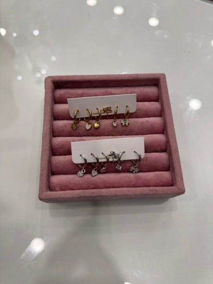 Set mini Hoops charms