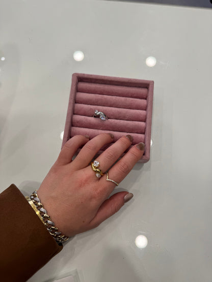 Anello onda punti luce goccia