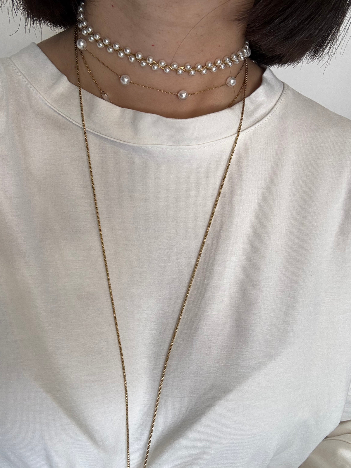 Chocker di perle chanel