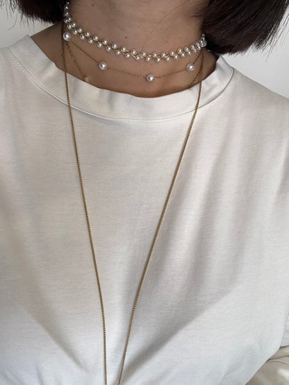 Chocker di perle chanel