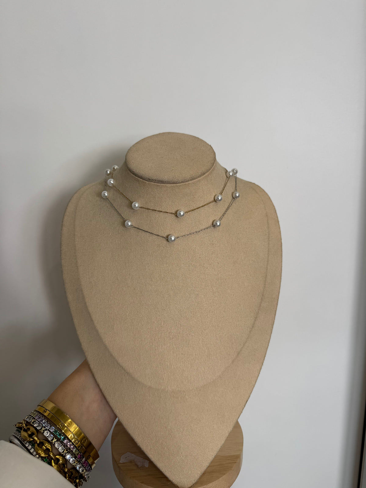 Chocker di perle chanel