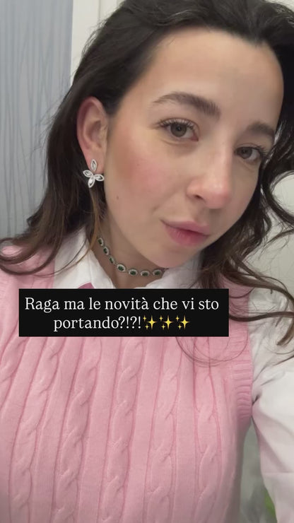 Orecchini foglia on back