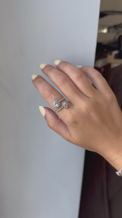 Anello contrarie goccia