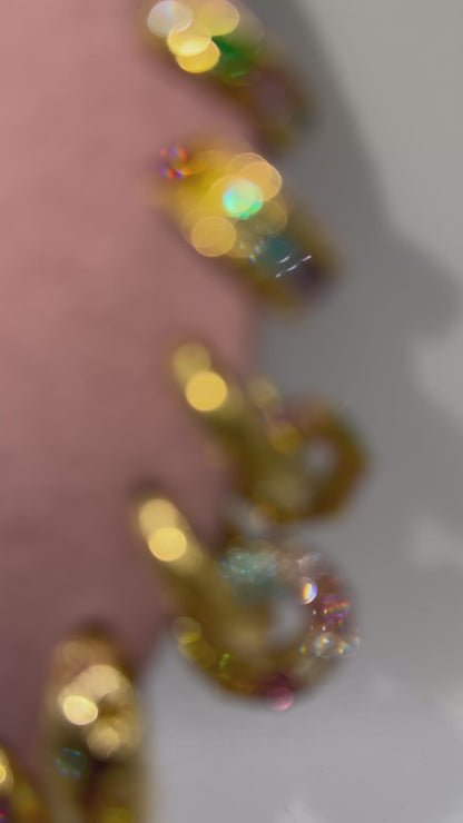 Earrings drop rainbow