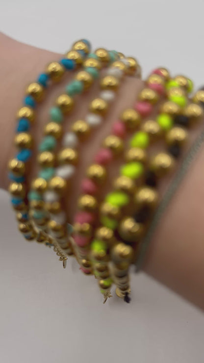 Bracciali sfere color