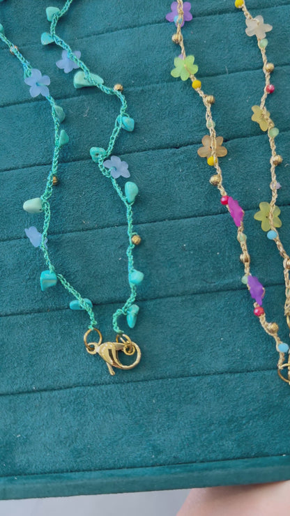 Collana filo flower